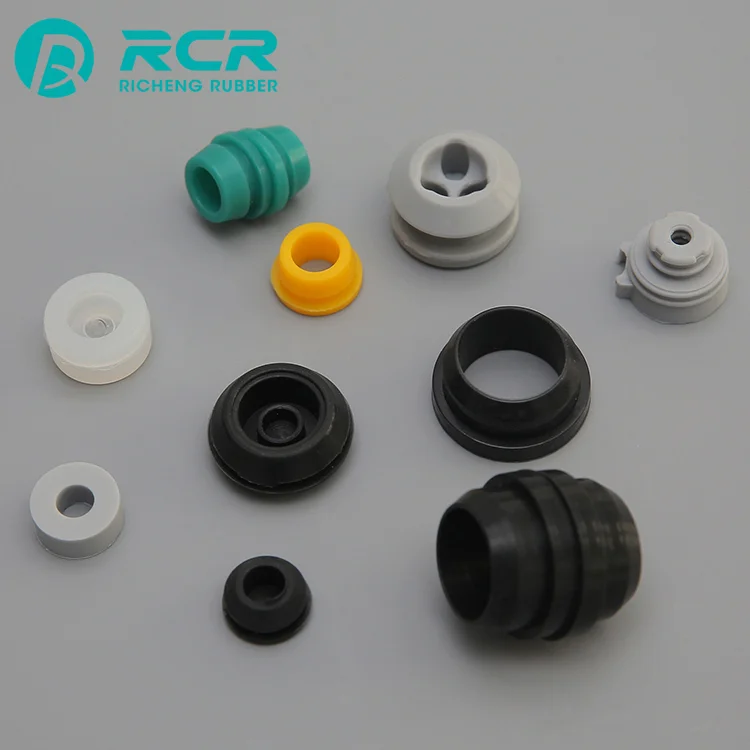 Heat-resistant Customized color stoppers / silicone rubber plugs for Electronic equipment