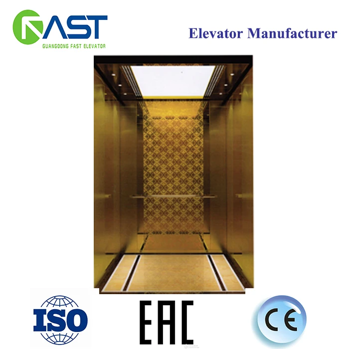 Small shaft design 320KG machine roomless home Lift elevator