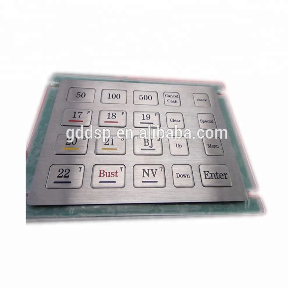 
 Металлическая клавиатура для киоска, самопомощи, банкомат  
