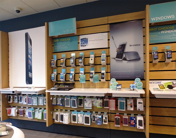 Настенные полки для мобильных телефонов дисплейная полка Дисплейные чехлов