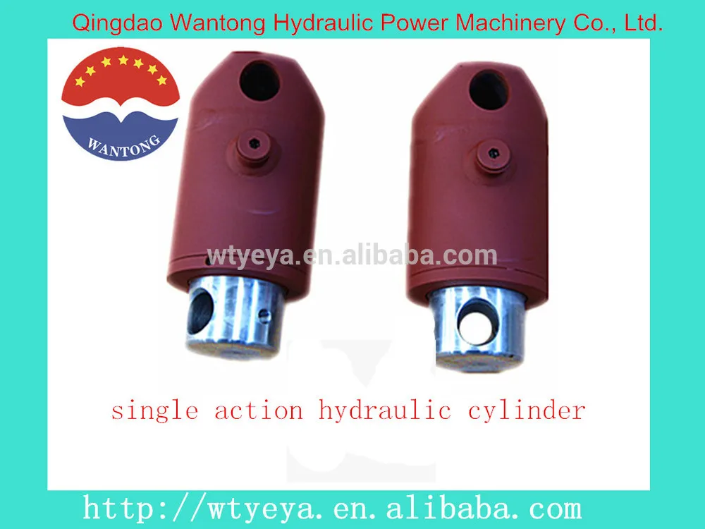 китай поставщик нестандартные подгонять малого портативный одинарного действия сварных гидравлического цилиндра