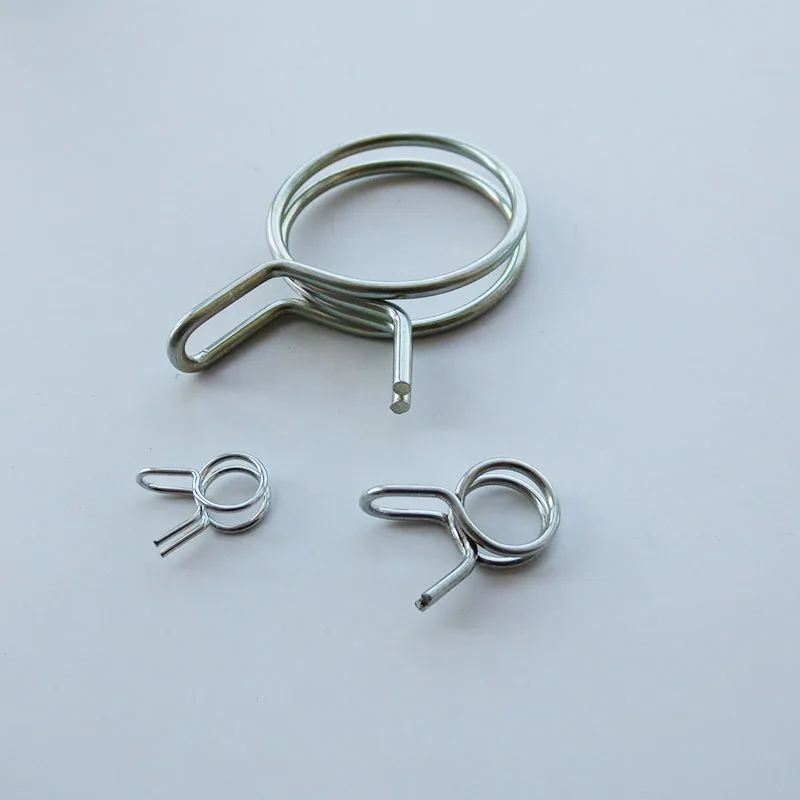Spring band screw double wire hose clamp, hose clip supplier