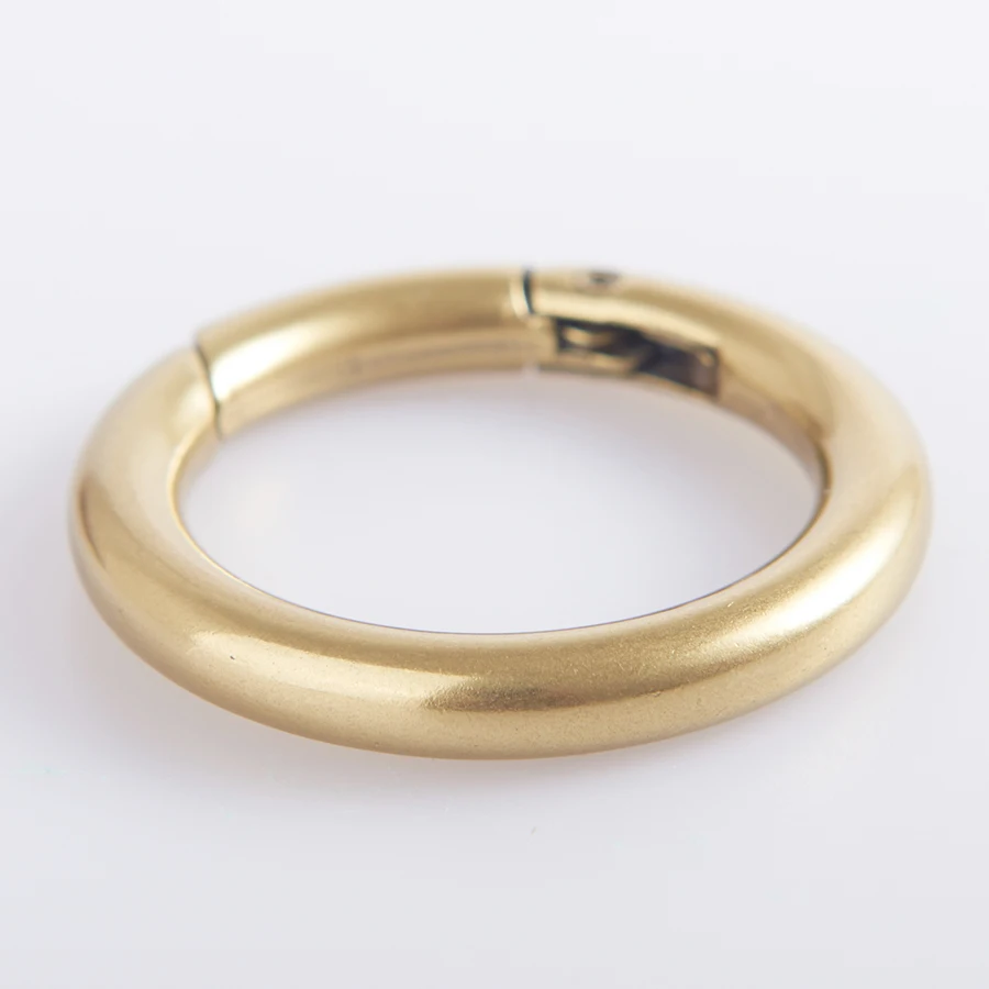 Polished Metal O Ring Bag Buckle Design Custom Brass Fashion for Wo Men