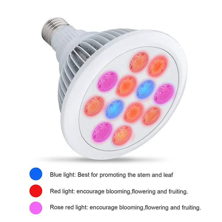 12 Вт 24 Вт E27 Par 38 diy светодиодные светильники для теплиц и комнатных растений
