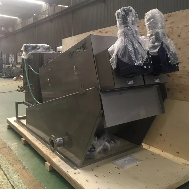 Sludge Dewatering  Screw Press Dehydrator Machine