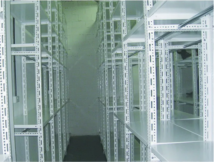 Steel Slotted Angle Rack for garage stock