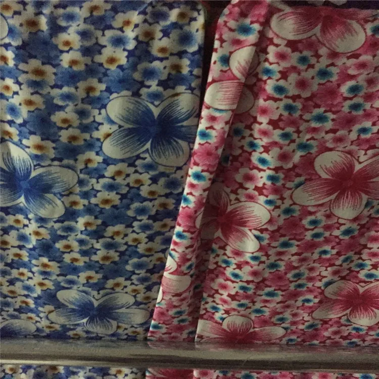 
100% viscose spun rayon fabric stock 100% Rayon and Viscose Printed Fabric Of Garments 