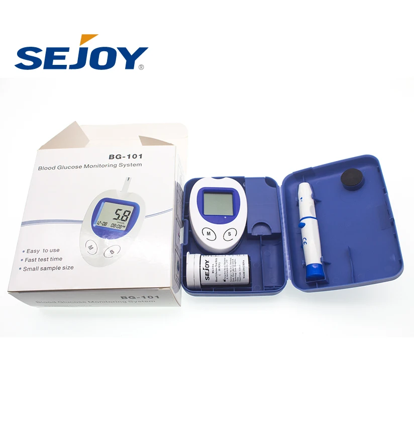 Portable Case Free Test Strips Custom Blood Glucose Meter