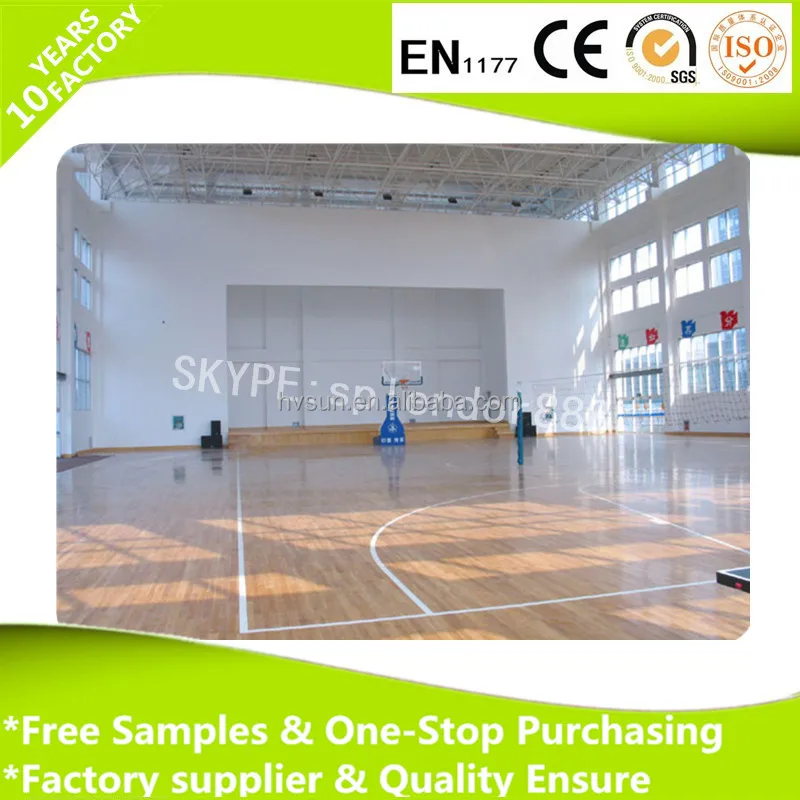 PVC Sports Flooring for Basketball, Volleyball, Badminton Courts