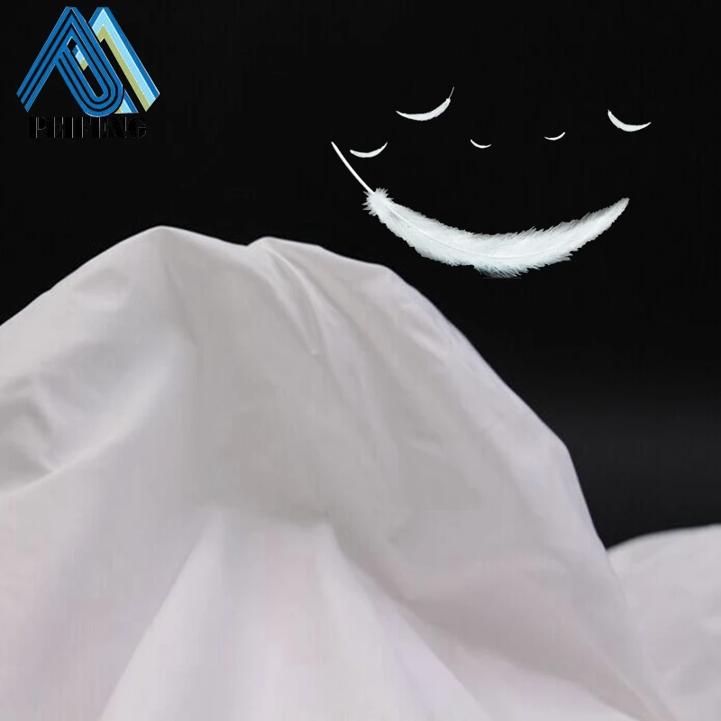 20D 380T nylon taffeta light weight down proof fabric bag down