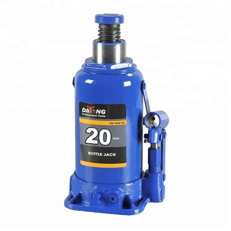 Adjustable Props Hydraulic Bottle Jack 20 Ton With Safety Valve GS CE TUV For Workshop