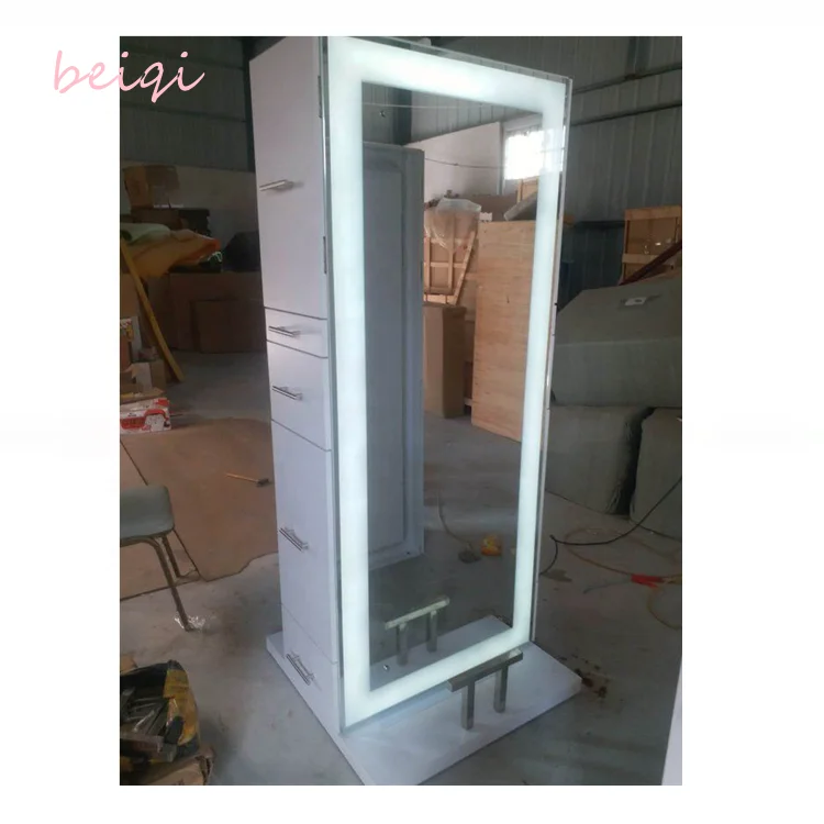 European beauty salon hairdressing led light double side styling station
