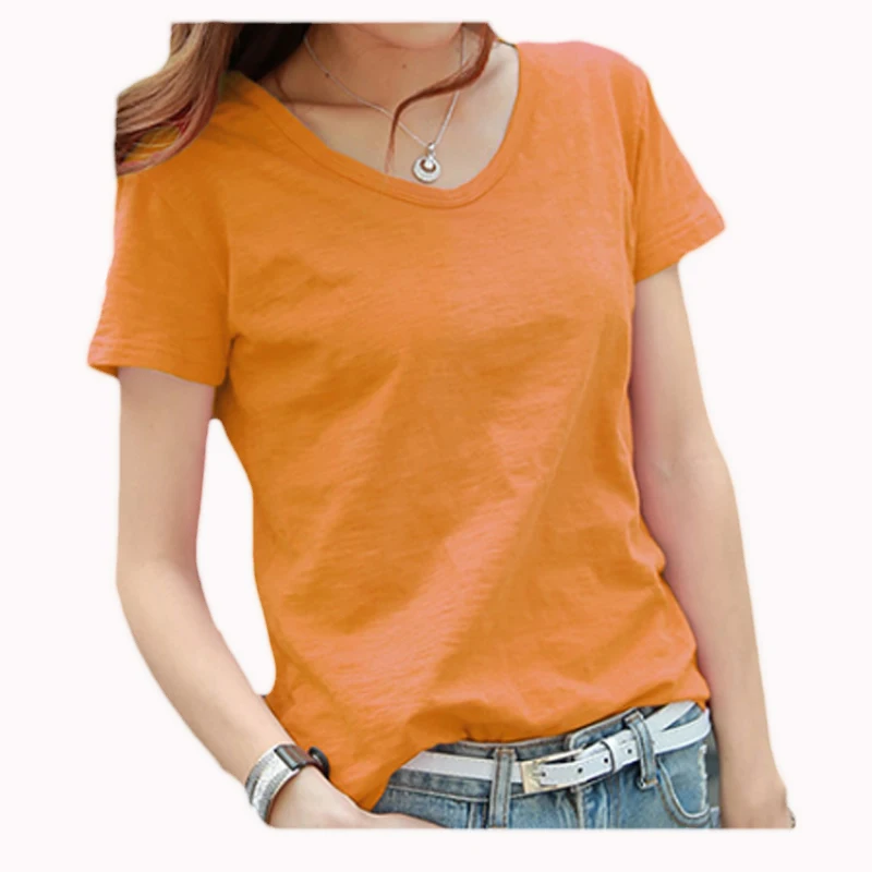 
Buy Wholesale Funny Custom Made Cheap Blank Sports Personalized Womens White V Neck Tee Shirt 