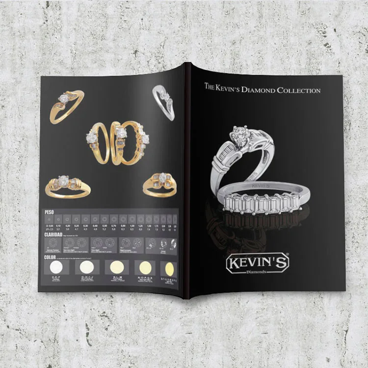 free wholesale Excellent service and professional custom CMYK printing jewelry catalog