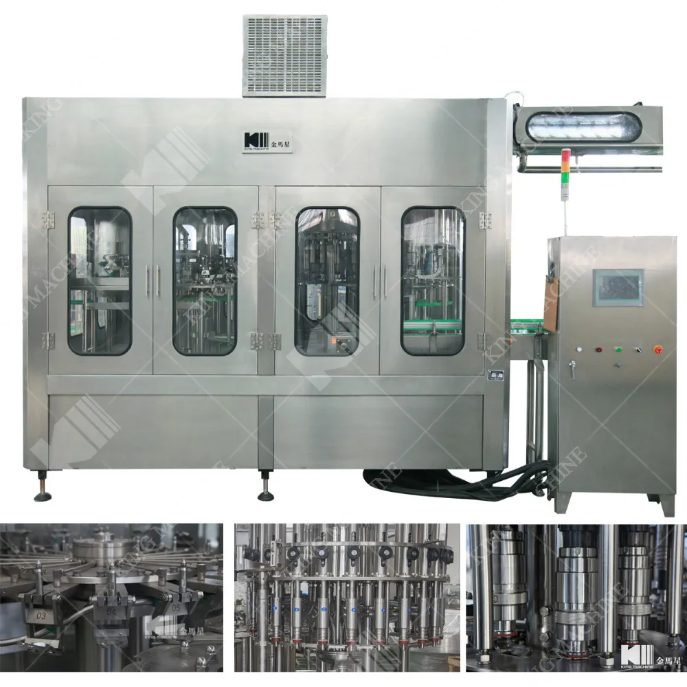 Automatic machine for bottling soft drinks