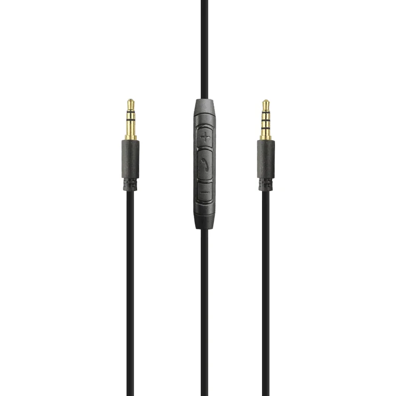 3.5mm Jack aux Audio Cable Cord with Microphone/Volume Control for Walkman audio video cables