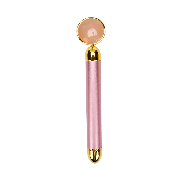 Jade Vibration Energy Beauty Bar Massager 24K Gold Facial Jade Beauty Bar