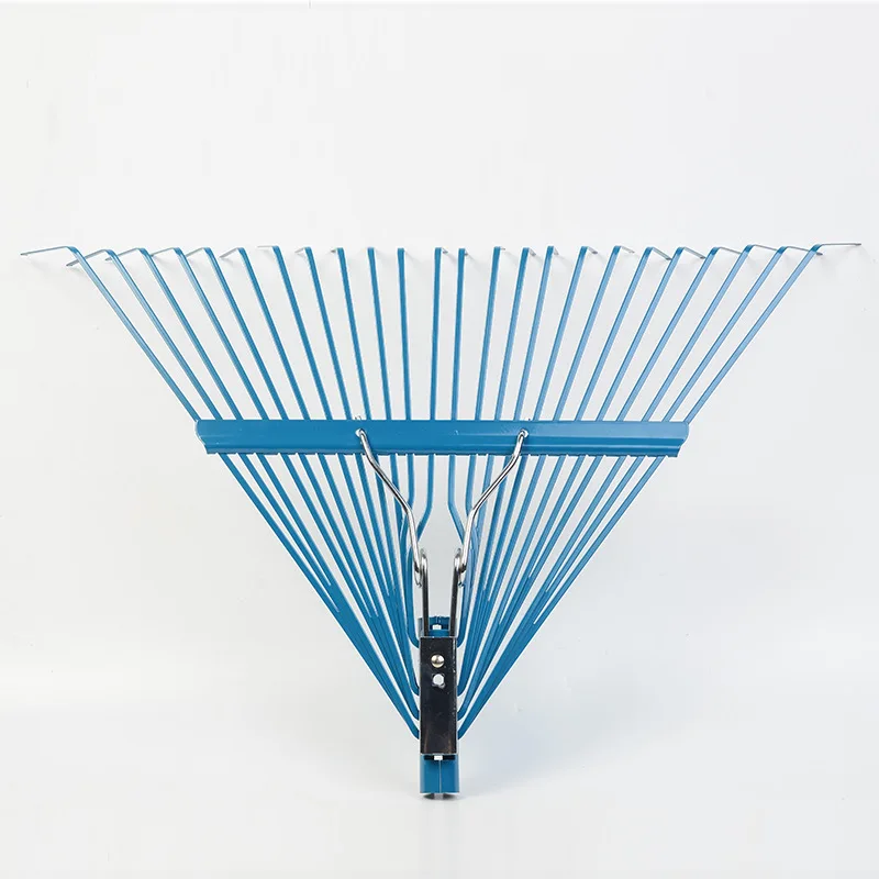 
Wholesale spring garden tool 24 teeth tines Plants Carbon steel Lawns Yards roof Garden Leaf Rake heads 