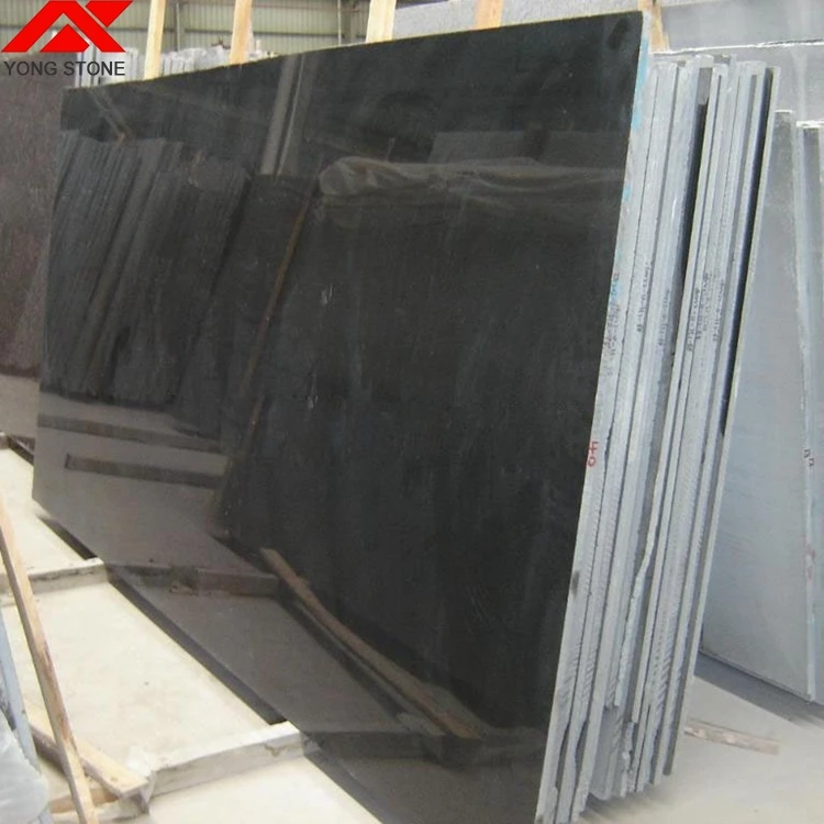 Hot Sale High Quality China Absolute Shanxi 20mm Thick Black Granite Block Slab