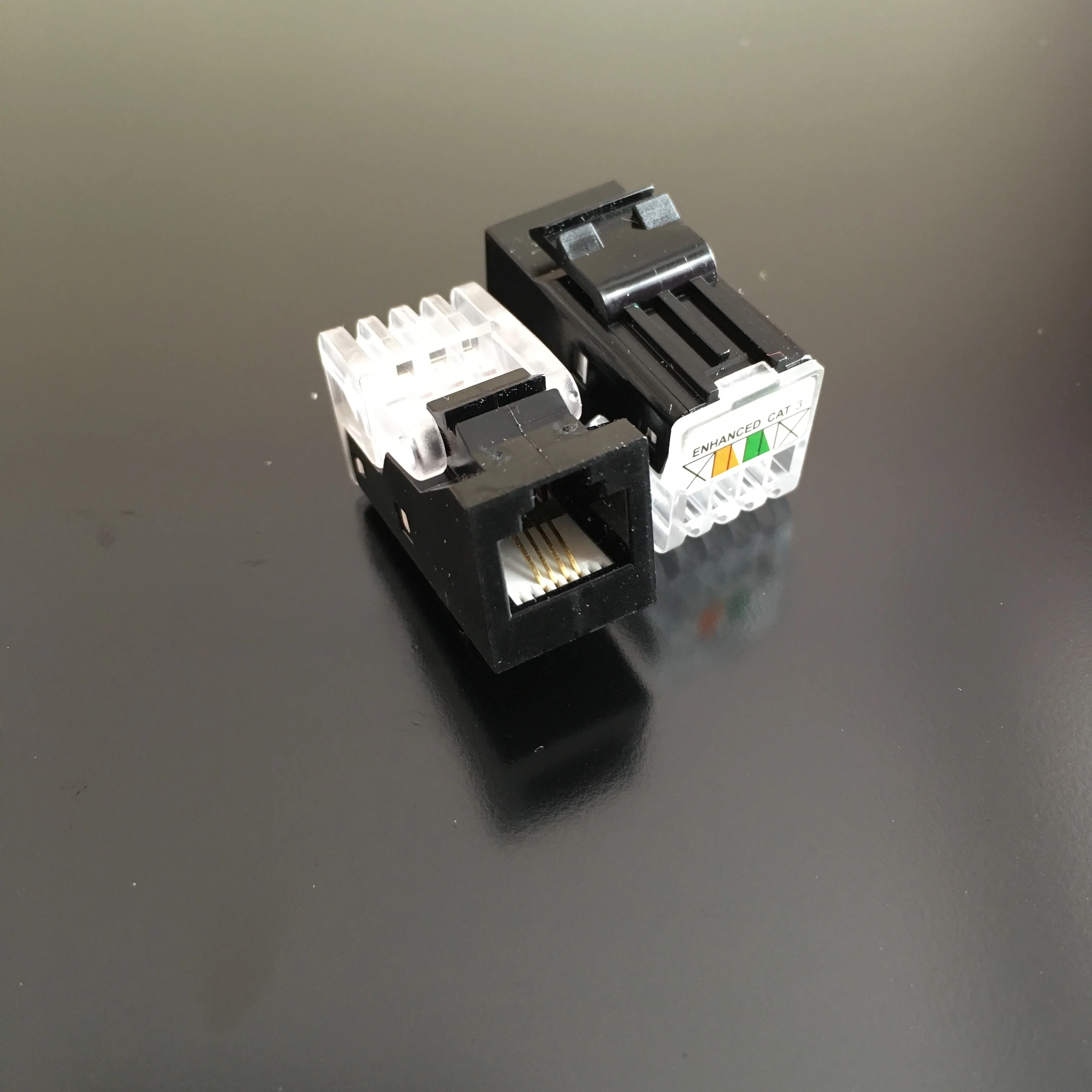 RJ11 6P4C Enhanced Cat3 Voice Modular Socket for Telephone