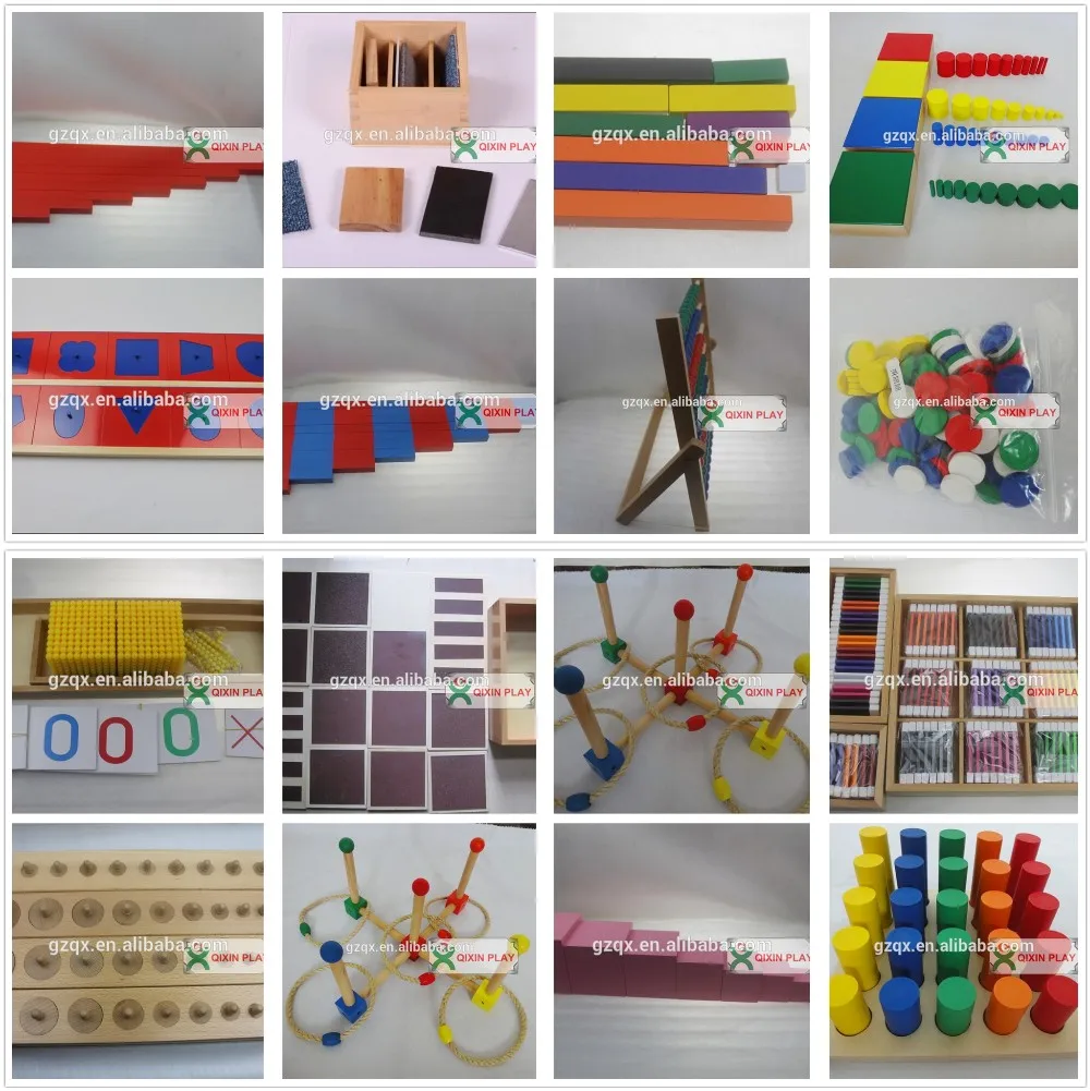 China Children Montessori/ Materiales Montessori/ Montesori Toys 166pcs