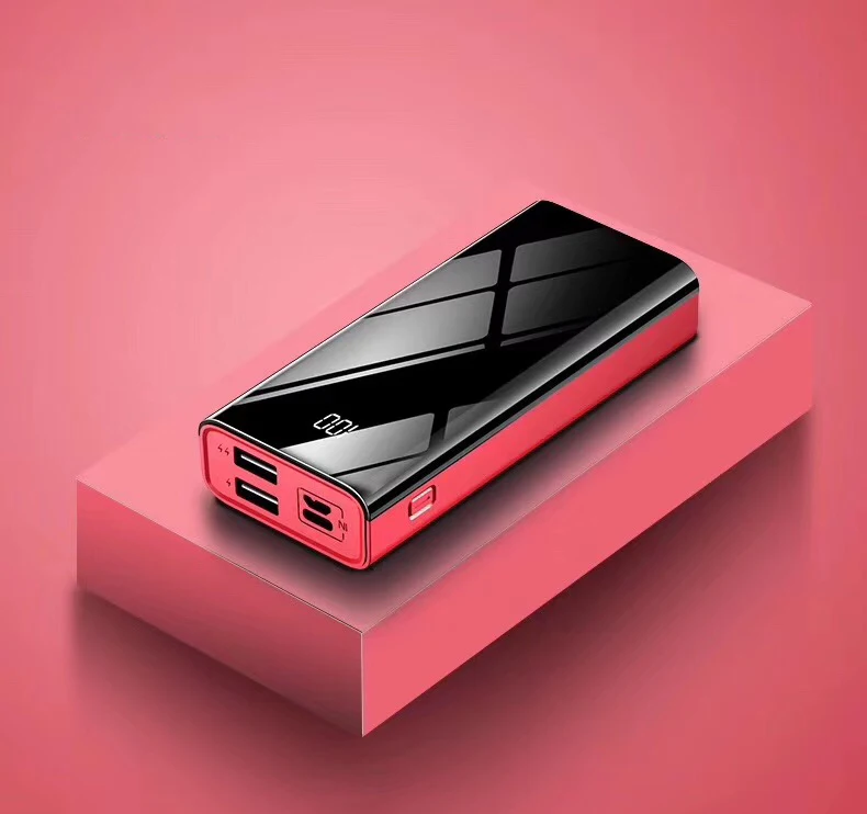 2019 New Arrivals Digital Led Logo 10000Mah Portable Small Power Bank