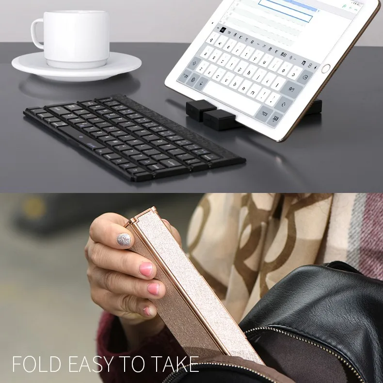 Складной Bluetooth клавиатура корейский/Английский с CE РОШ FCC