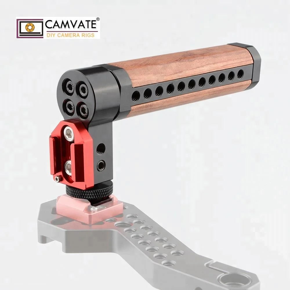 CAMVATE сверху сыр деревянный ручка с обуви крепление для камеры клетки rig
