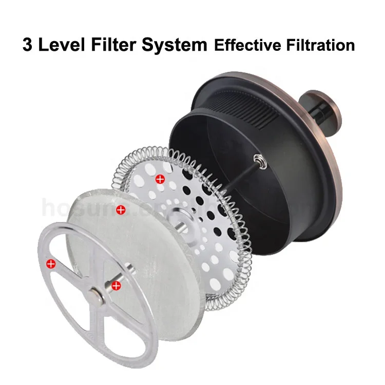 
1000 ML 34OZ Unique Copper French Press Coffee Gift Set/Coffee Press 