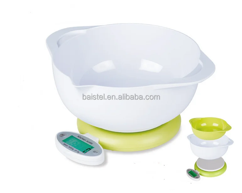 5kg*1g electronic digital kitchen scale with two trays household food scale