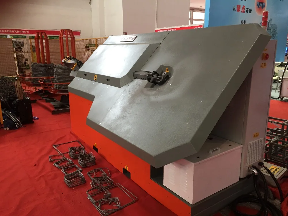 Автоматическая правильно-гибочная машина с ЧПУ . Правильно-гибочный станок для арматуры CHINA TJK WG12D-4X