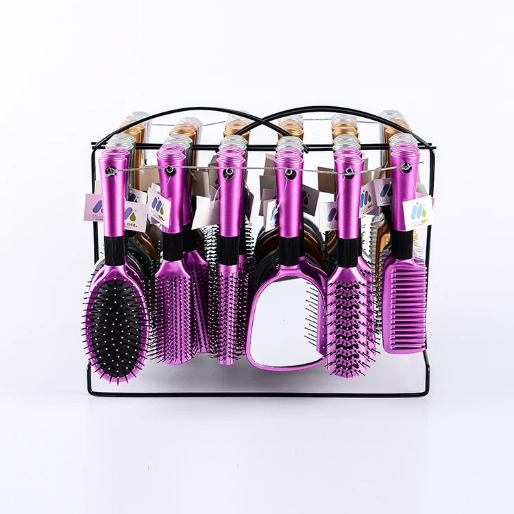 LUXE manufacture wholesale hair brush sets  hot sale cushion massage soft touch plastic hair brush meet all kinds of hairstyles
