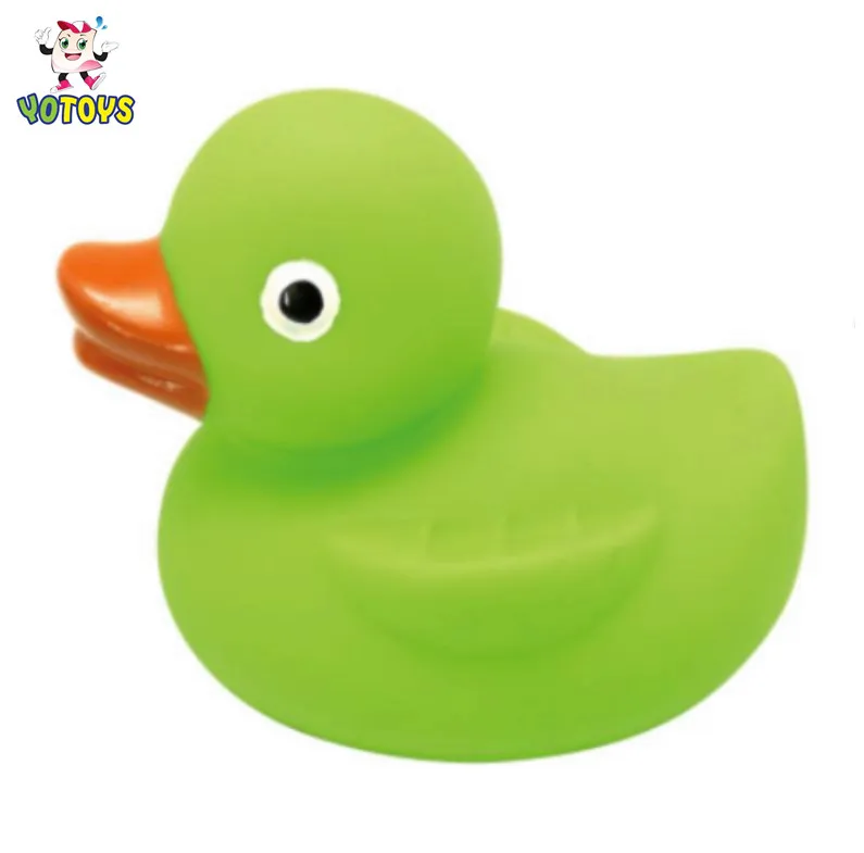  Custom Blue Rubber Small Little Plastic Ducks Floating squeaky beach water shower Bath Fun Toy for