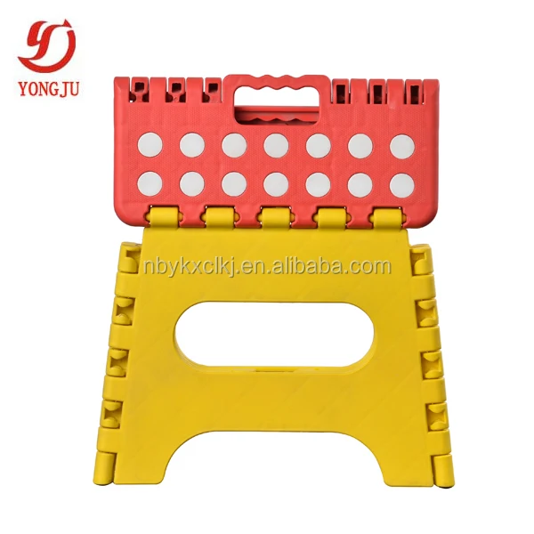 
7inch PP material plastic foldable small outdoor folding stacking stool 