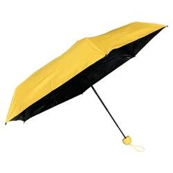 YS-5001 Manual Umbrella Super Light Weight UV Protection Portable Pocket Lady Mini Capsule 5 Folding Umbrella