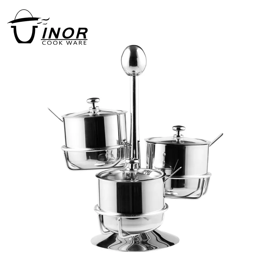 304 stainless steel cooking tools spice condiment set with spoon
