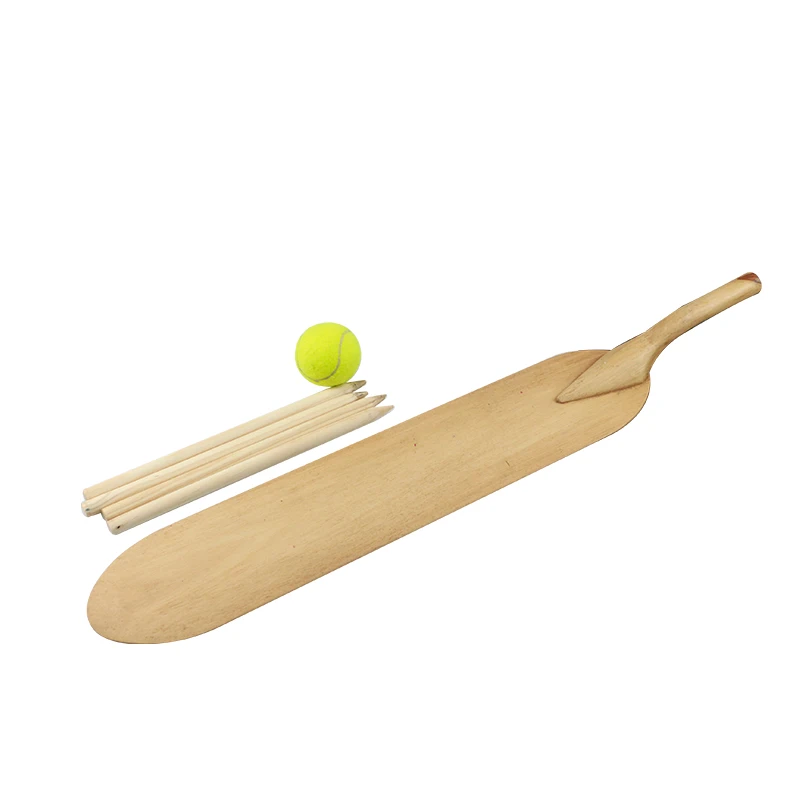 Wooden Cricket  Bat with   Tennis Cricket Ball for 8-12 age