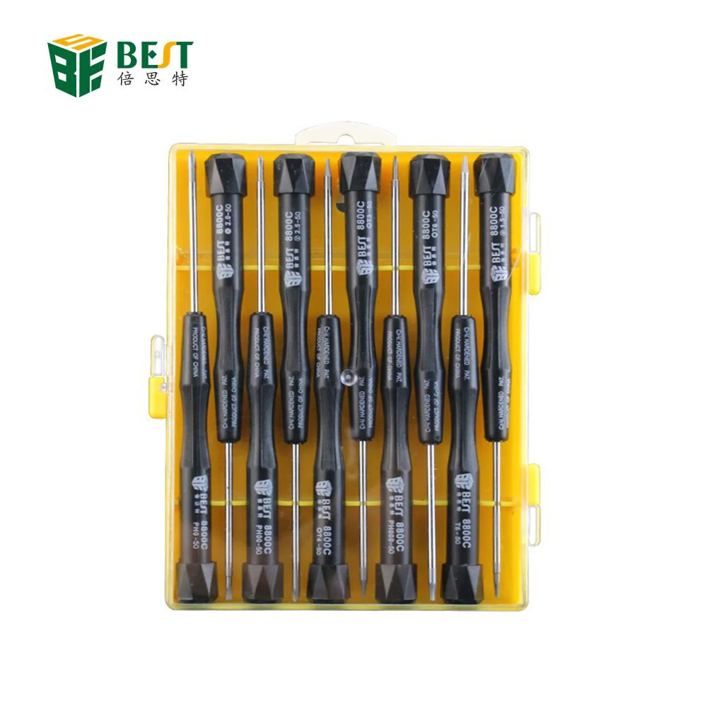 OEM ODM BEST 8800C Wholesale Precision Phillips Torx Screwdriver Set Mini Eyeglasses Screw Driver Set