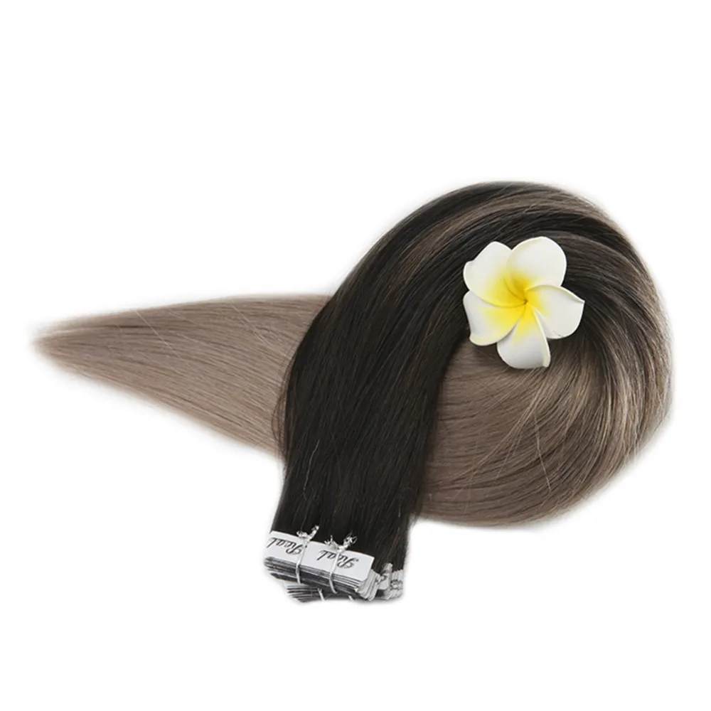 
Balayage Ombre Color Tape In Human Hair Extensions 