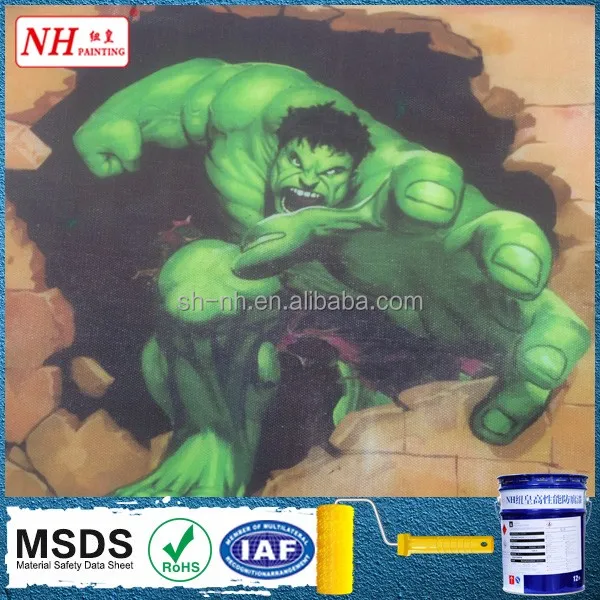 Bathroom Waterproofing clear epoxy floor coating for 3d