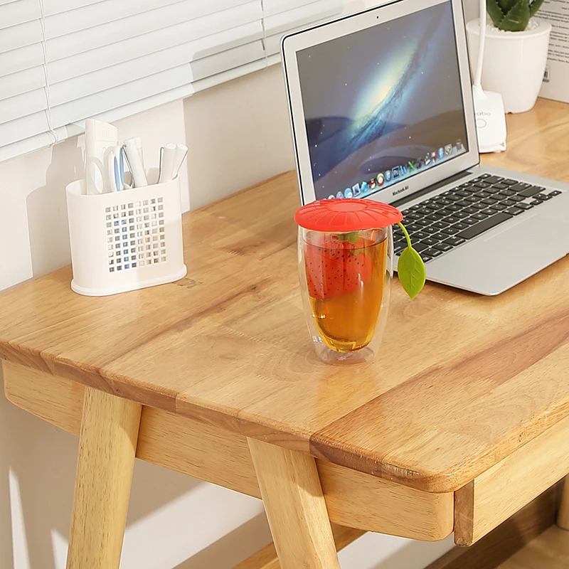 Reusable Fruit Design Silicone Tea Infuser Strainer Suitable for Use in Teapot Teacup and More (Yellow Strawberry)