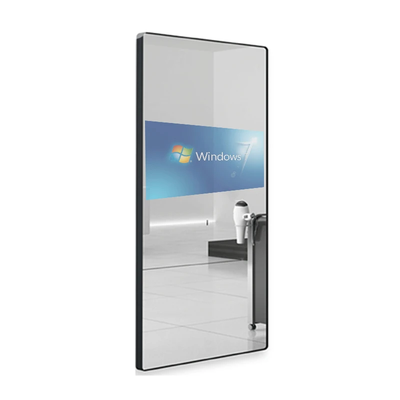 21.5' Magic mirror photo booth LCD screen advertising display digital kiosk with sensor
