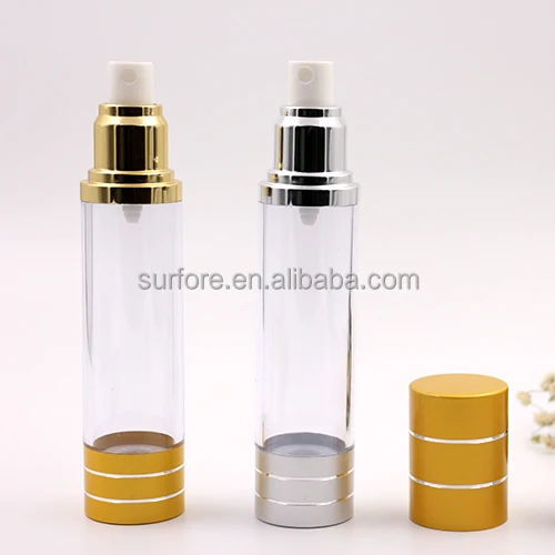 high quality 15ml 30ml 50ml airless sprayer pump bottles for sale lotion vacuum bottle