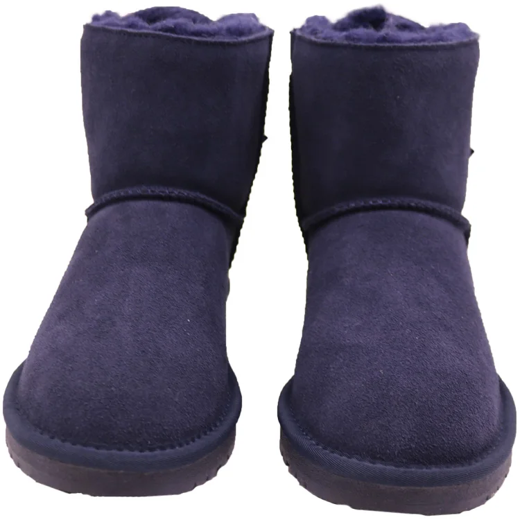 AN-CF-99 Free Samples Genuine Leather Girls Snow Boots,Snow Shoes For Kids