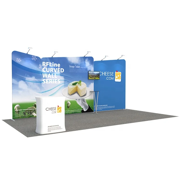 Simple Assemble 4X6 M Trade Show Stand Portable Modular Booth Display Exhibition Offer 3D Design
