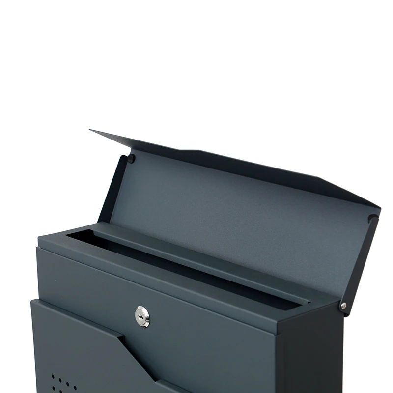 
Mailing Boxes Packaging Ash Coal Color Customized Wall Mounted Mail Boxes 