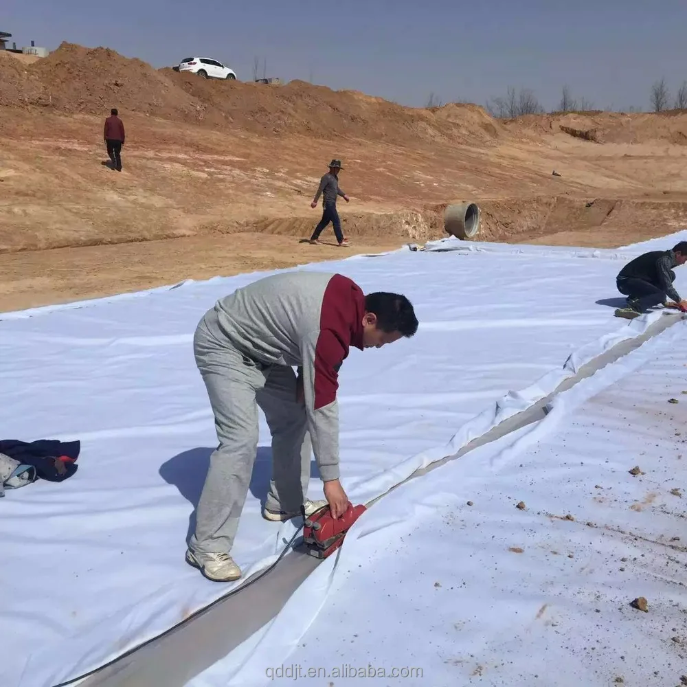 
ASTM Standard Black and White Smooth compound HDPE Geomembrane, Fish farm pone liner 