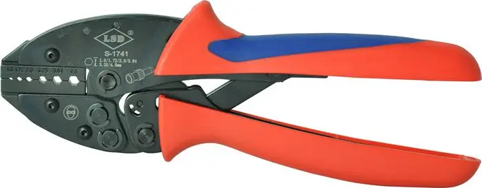 Coaxial connector crimping tool S-1741 fiber optic crimping press pliers bnc crimp tool RG174/178/179 cable crimper tool