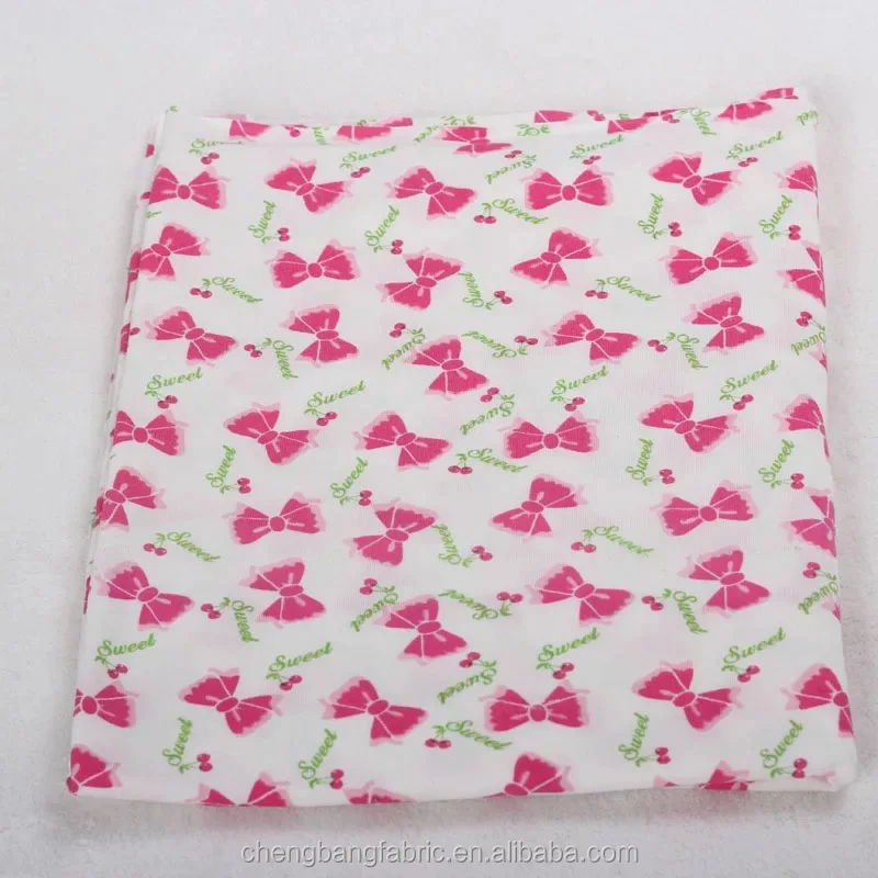 
Digital Printing 100 Modal Cotton Single Jersey Knitted Drape Drapery for Baby Things 