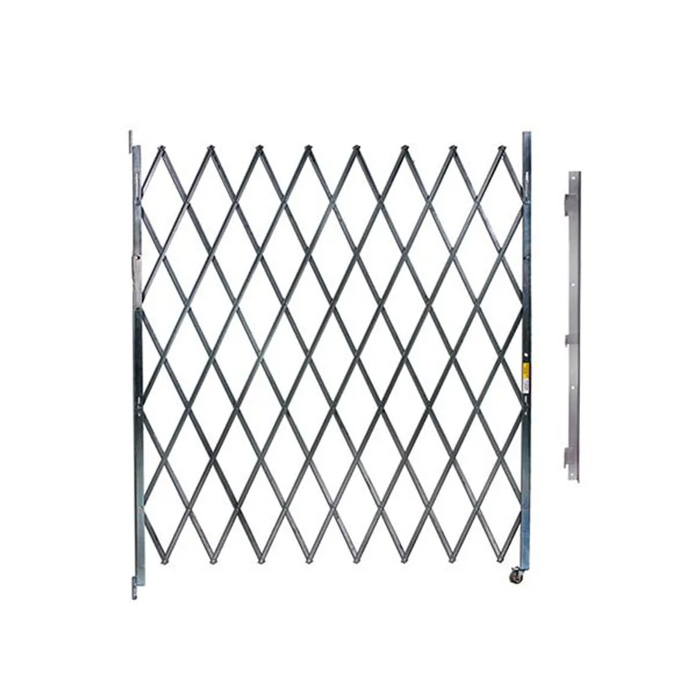 Manual retractable door security stainless steel barrier accordion barrier